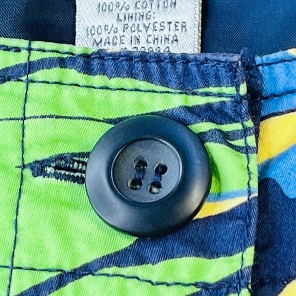 Chico's Art to Wear Jacket Size L (2)  Multicolor Crop No Collar Button Front - Picture 9 of 12